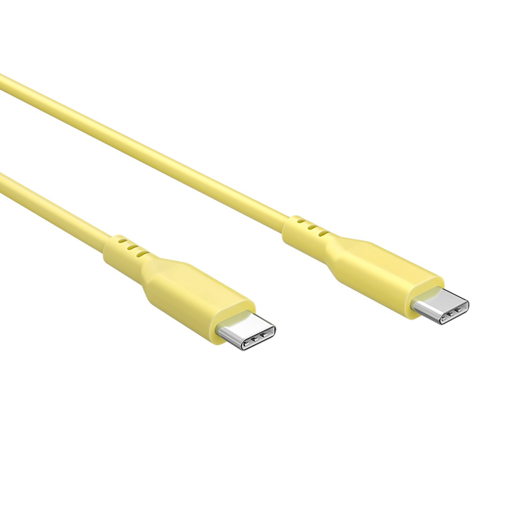 USB-C™ silikonekabel, 1,5 m, gul