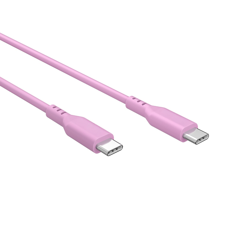 USB-C™ silikonekabel, 1,5 m, Pink