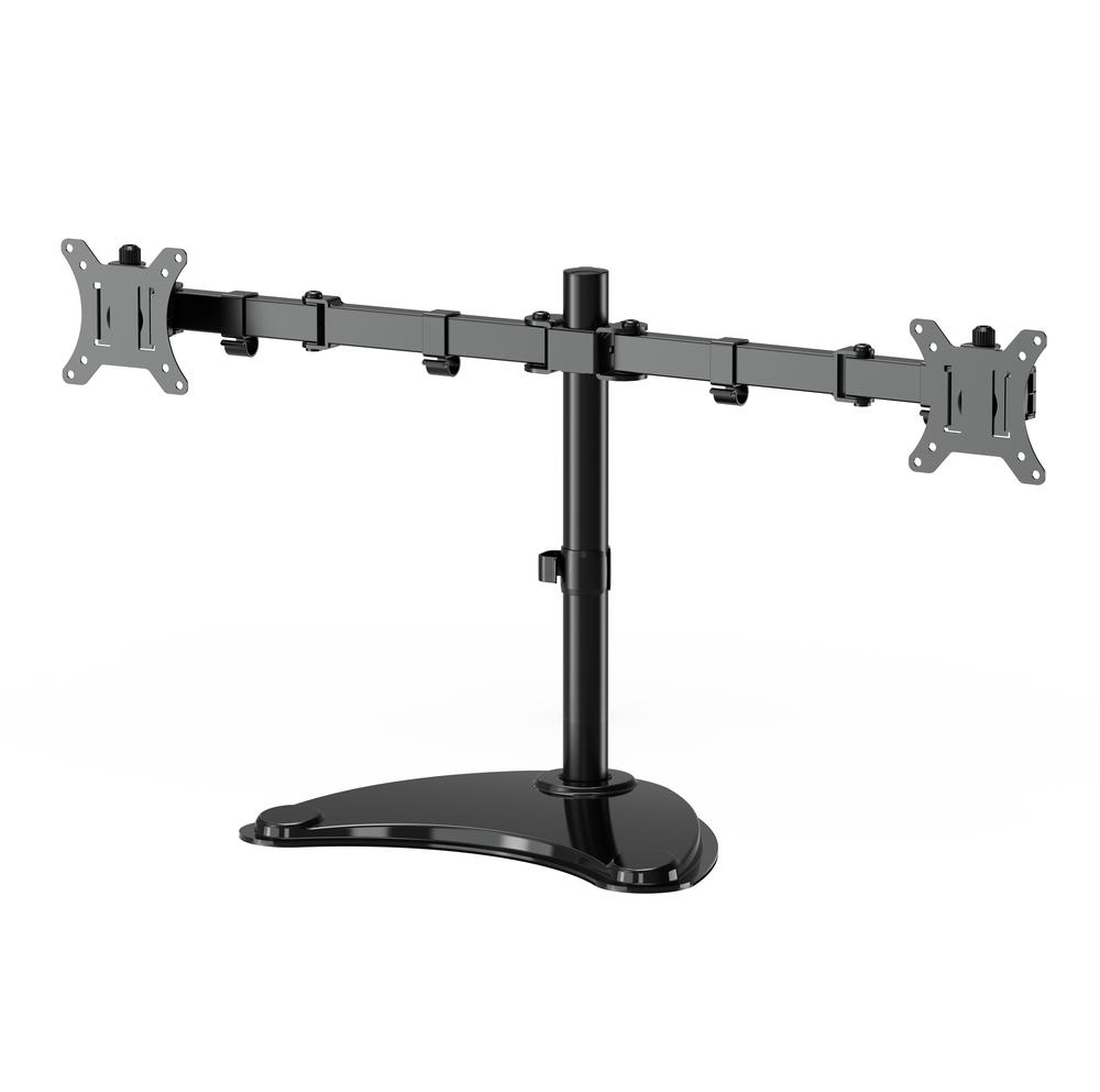 Dobbel monitorstander til skrivebord (dreje, vippe, rotere), 13“-32