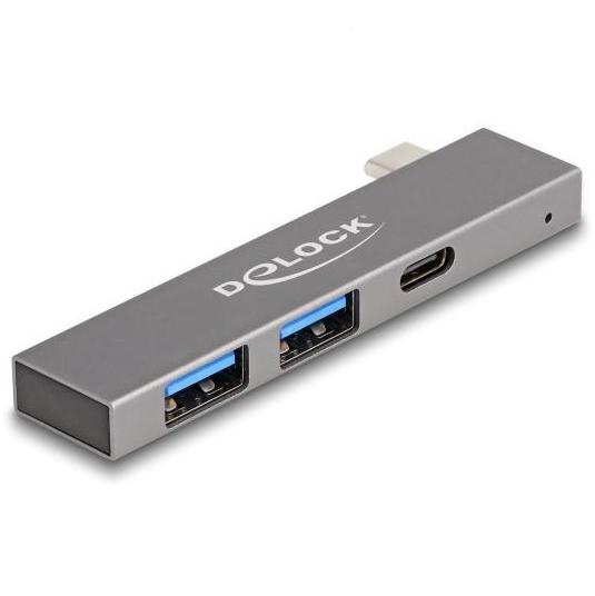 USB A + C hub - 3 poorten Deze robuuste USB-hub van Delock in metalen behuizing sluit u via de USB-C™-poort aan op een computer, notebook of mobiel apparaat. Het breidt de computer uit met 3 USB-poorten. Er kunnen diverse USB-apparaten worden aangesloten, zoals: B. USB-sticks, kaartlezers, externe behuizingen, enz. Klein, stabiel en handzaam De Delock Hub is door zijn kleine afmetingen en stabiele behuizing bijzonder geschikt voor mobiel gebruik. U kunt hem gemakkelijk opbergen in uw tas, samen met een notitieboekje of tablet. Zo is hij altijd klaar voor gebruik wanneer u hem nodig hebt. Let op: De stroomvoorziening van de aangesloten apparaten is afhankelijk van het ingangsvermogen en het aantal aangesloten apparaten. Aansluiting 1: USB C male Aansluiting 2: USB A female Aansluiting 3: USB A female (2.0) Overdrachtssnelheid: Tot 10 Gbps Kleur: Grijs Aansluiting 1: USB C male Aansluiting 2: USB A female Aansluiting 3: USB A female (2.0) Afmetingen (LxBxH): ca. 76 x 15 x 7 mm Behuizing: Robuust metaal Gegevensoverdrachtssnelheid: Tot 10 Gbps Kleur: Grijs Led display: Ja Plug & Play: Ja