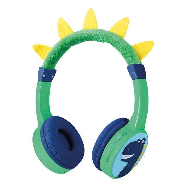 Mobilize Wireless/Wired Over Ear Kids Headphone 85dB Dinosaur - Mobilize