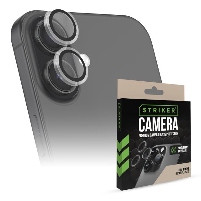 Striker Single Lens Glass Camera Protector - Transparent - Apple iPhone - Striker