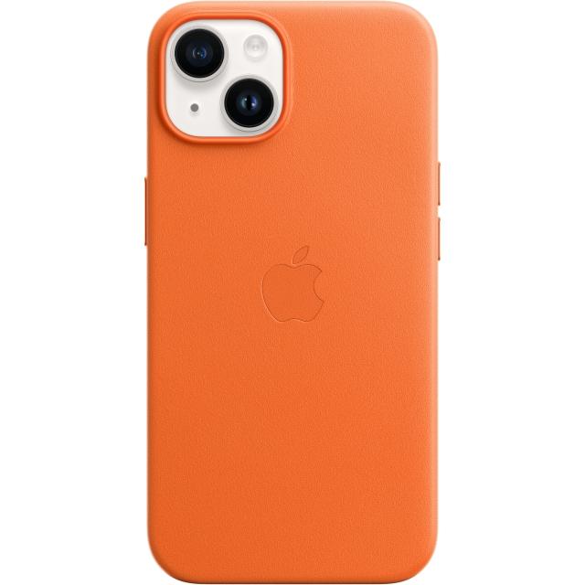 MPP83ZM/A Apple Leather Case with MagSafe iPhone 14 Orange - Apple