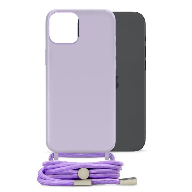 Mobilize Lanyard Gelly Case for Apple iPhone 15 Plus Pastel Purple - Mobilize
