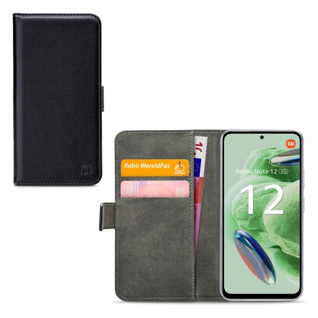 Mobilize Classic Gelly Wallet Book Case Xiaomi Redmi Note 12 5G Black - Mobilize