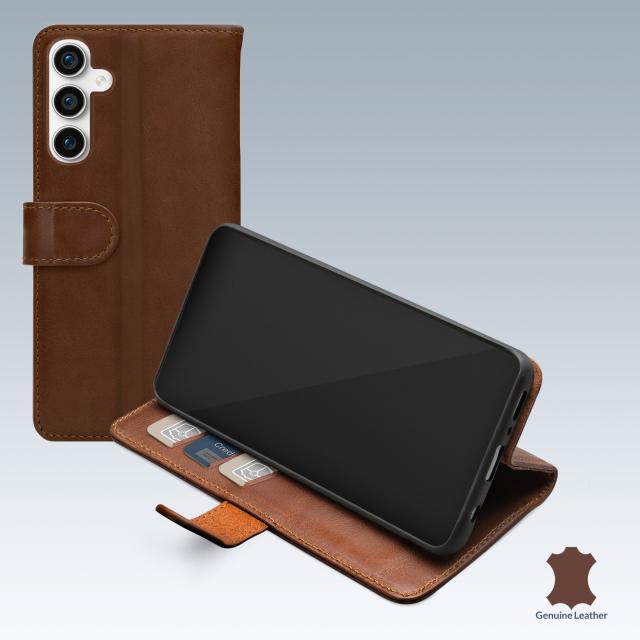 Mobilize Leather Wallet Samsung Galaxy S23 FE 5G Brown - Mobilize