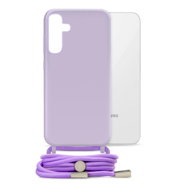 Mobilize Lanyard Gelly Case for Samsung Galaxy S24+ 5G Pastel Purple - Mobilize