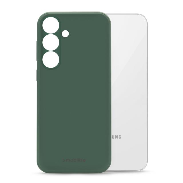 Mobilize Rubber Gelly Case Samsung Galaxy S24+ 5G Matt Green - Mobilize
