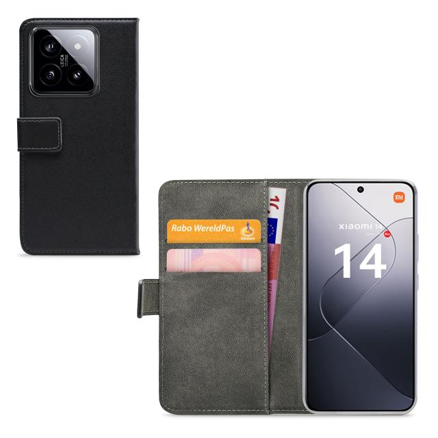 Mobilize Classic Gelly Wallet Book Case Xiaomi 14 Black - Mobilize