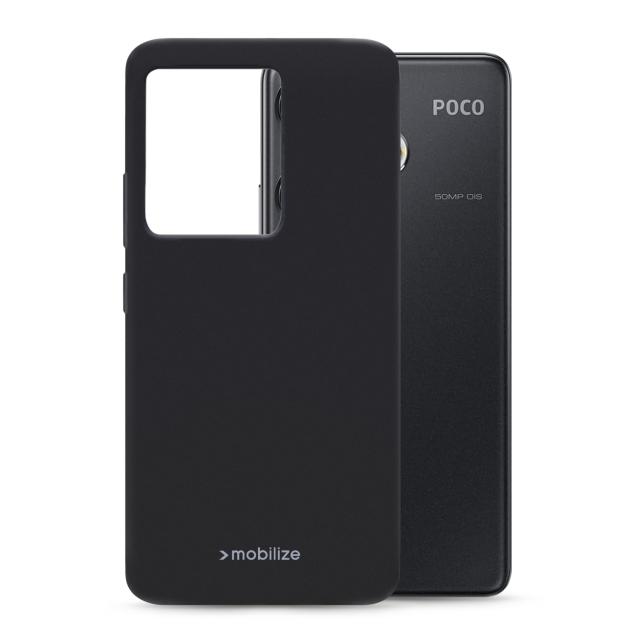 Mobilize Rubber Gelly Case Xiaomi Poco F6 Matt Black - Mobilize
