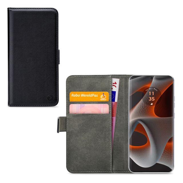 Mobilize Classic Gelly Wallet Book Case Motorola Edge 50 Pro Black - Mobilize
