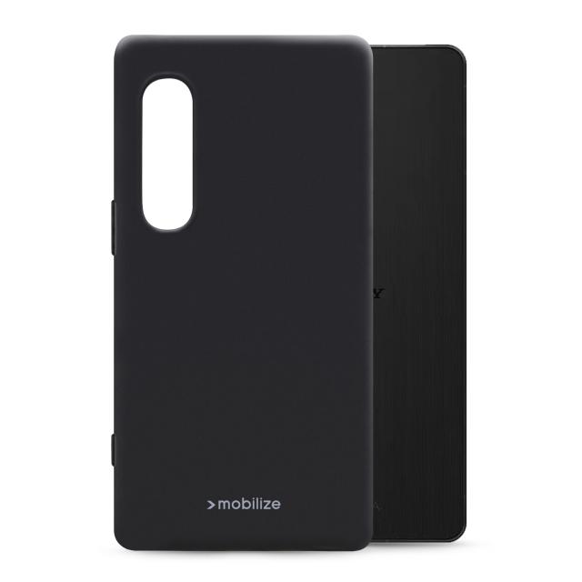 Mobilize Rubber Gelly Case Sony Xperia 1 VI Matt Black - Mobilize