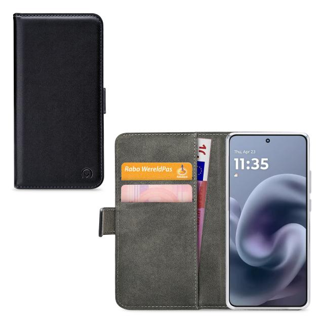 Mobilize Classic Gelly Wallet Book Case Motorola Moto G86 5G Black - Mobilize