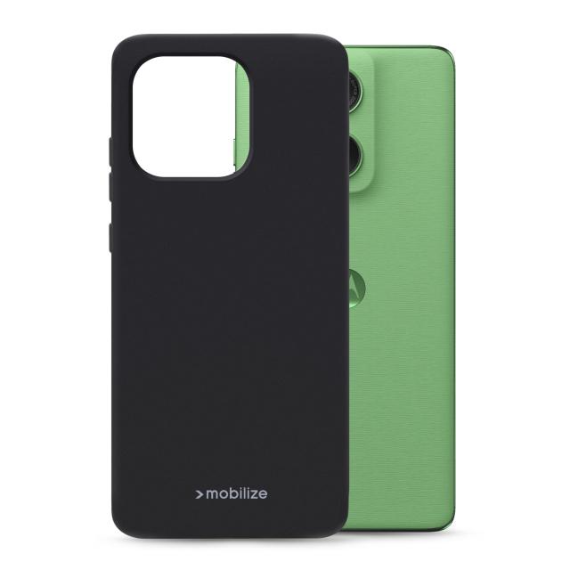 Mobilize Rubber Gelly Case Motorola Edge 60 Matt Black - Mobilize