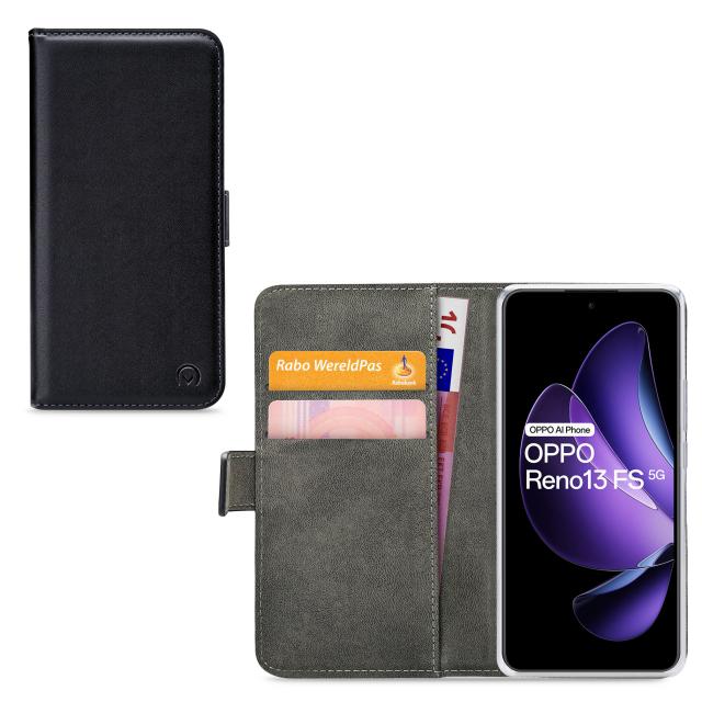 Mobilize Classic Gelly Wallet Book Case OPPO Reno13 FS 5G Black - Mobilize