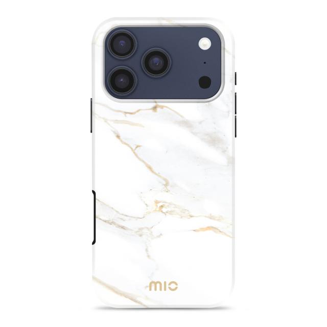 MIO White Marble Magsafe Compatible for iPhone 17 Pro Max - MIO by Mobilize