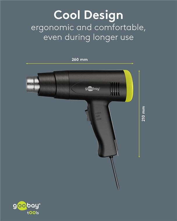 Heteluchtpistool Superior, 1500 W - Goobay Tools