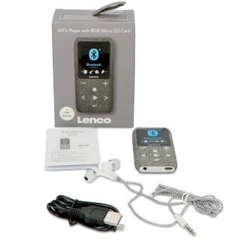 MP3/MP4-afspiller med Bluetooth® 8 GB Micro SD-kort Grå - Lenco