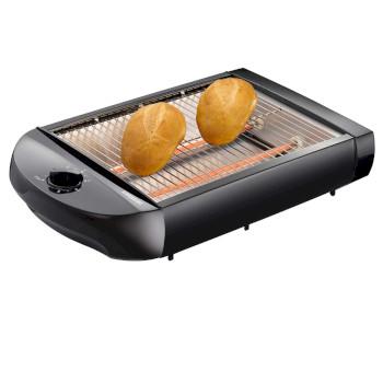 Flad brødrister med aftagelig krummebakke 600W Sort - MELISSA