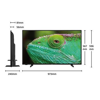 43 4K Android Smart TV Sort - Lenco