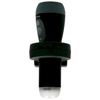 Genopladelig LED-lommelygte Sort - Alecto