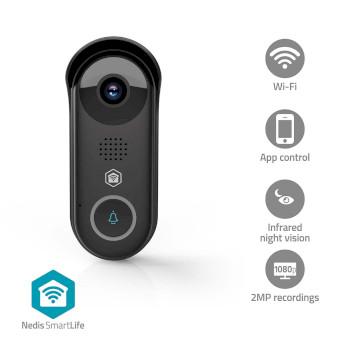 SmartLife Videodørklokke Transformator Full HD 1080p Cloud Lagring - Nedis