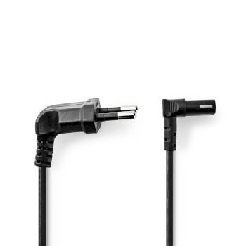 Strømkabel Euro Han IEC-320-C7 90 Vinklet 90 Vinklet - Nedis