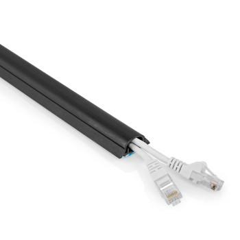 Kabelstyring Rør 1 Styk Maksimal kabeltykkelse: 12 mm PVC Sort - Nedis