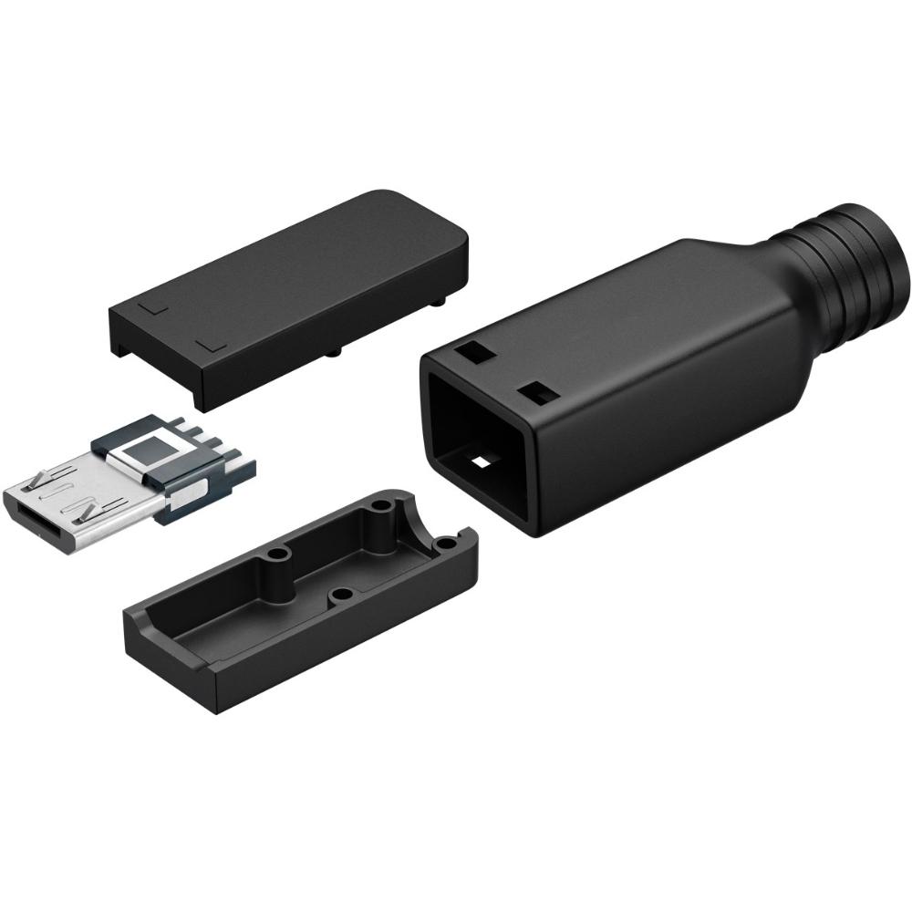 Micro-USB-stik, loddeversion - Goobay