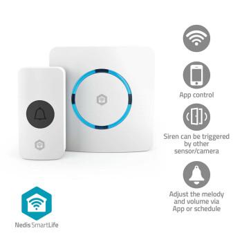 SmartLife Gong RF, frekvens 433 MHz / Wi-Fi Netstrømforsyning 60 - Nedis