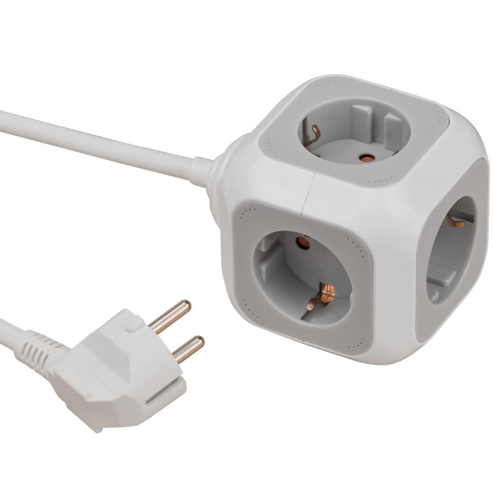 Brennenstuhl stikdåse terning Brennenstuhl 4x 1,4m kabel - Brennenstuhl