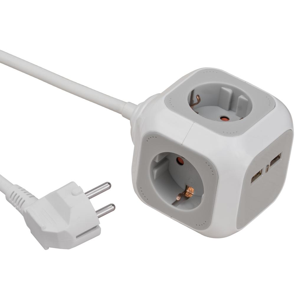 Brennenstuhl USB-Charger 4-delt stikkontaktblok - 1150100 - Brennenstuhl