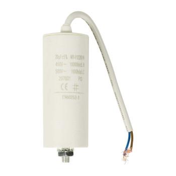 Kondensator 20 uF 450 V Ledning 10 Stykker - Nedis