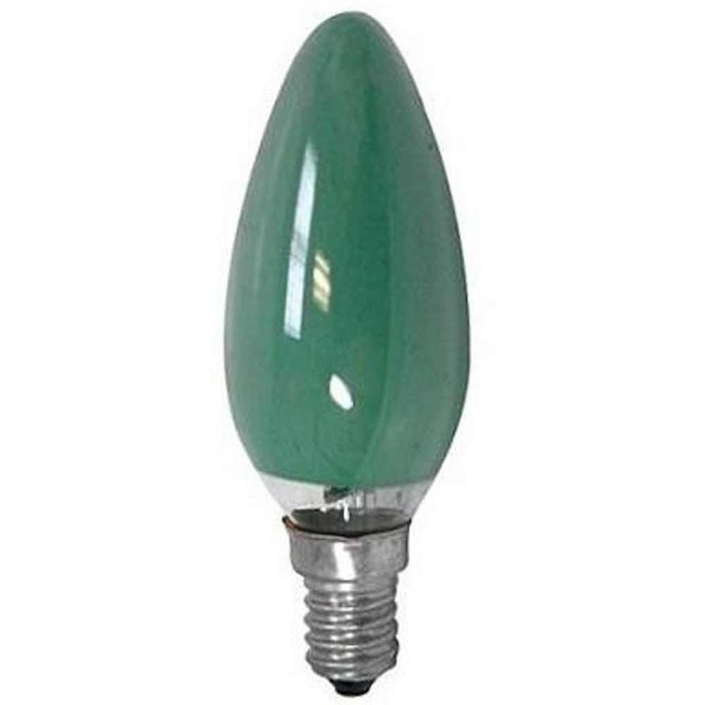 E14 Lampe Grøn - Pære - 10 lumen