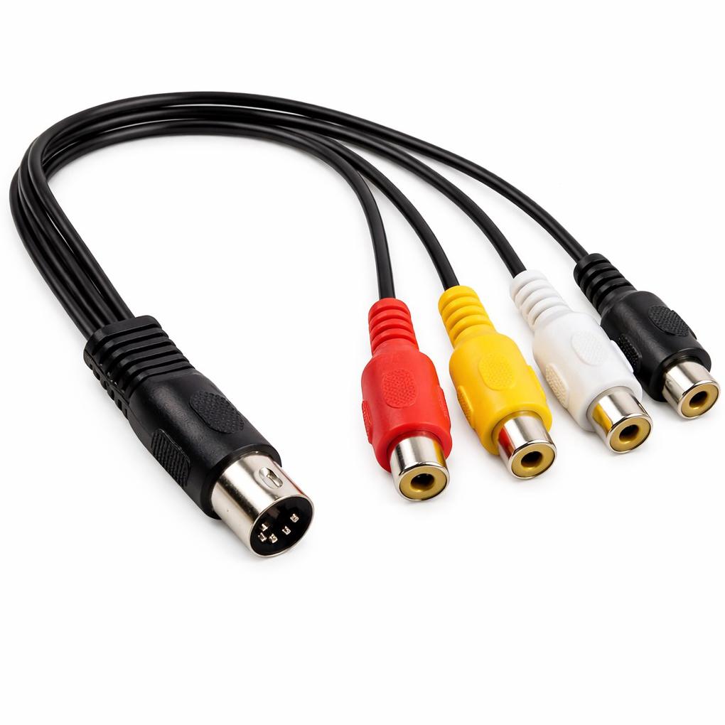 DIN til RCA audiokabel - Allteq