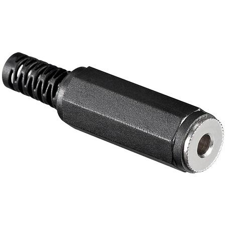 3.5 mm jack hun stik – stereo – loddebar